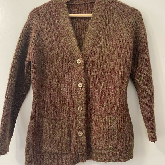 Knitted Wool Cardigan Sweater - Picture 1 of 4